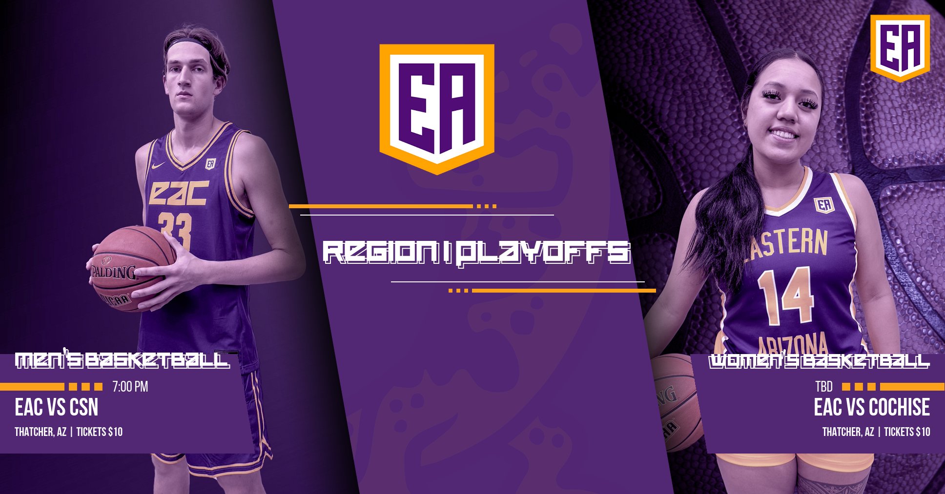 Eastern Arizona Basketball Teams Dominate Season Finale, Prepare for Playoff Battles at Home